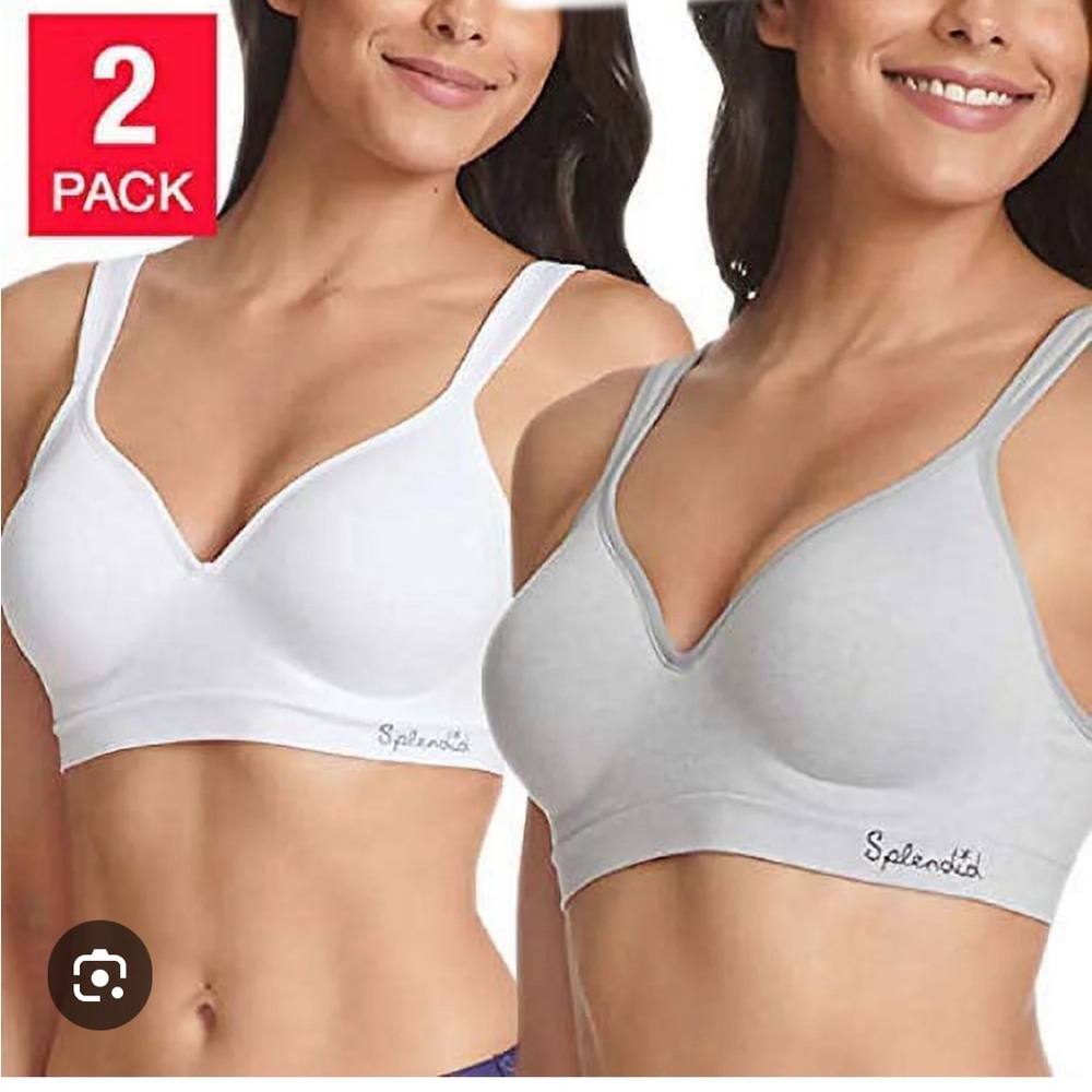 Bundle of 2 bras! 
Size XL grey & white